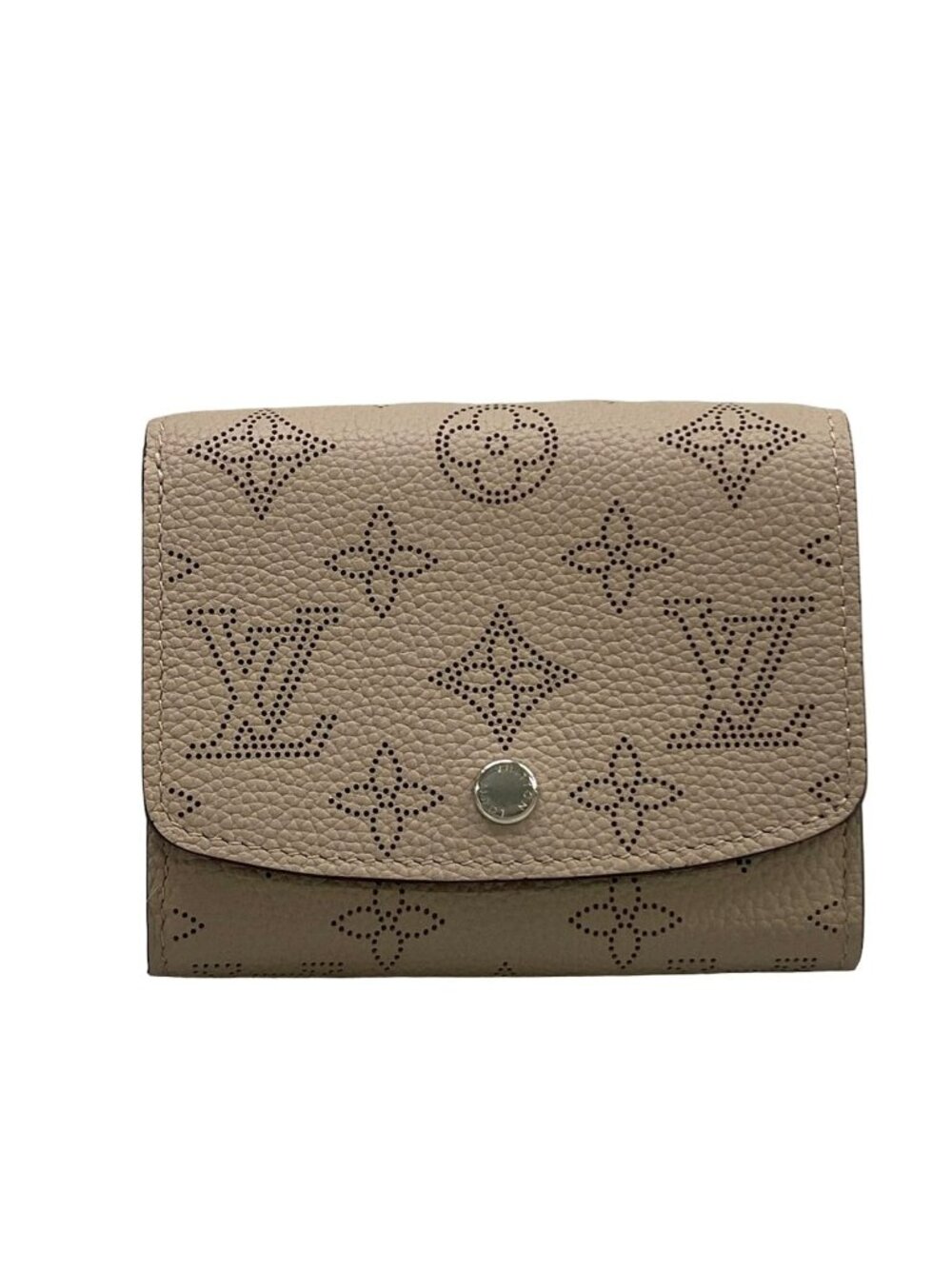 Louis Vuitton Bifold Wallet Mahina Portefeuille Iris Compact Galet Leather